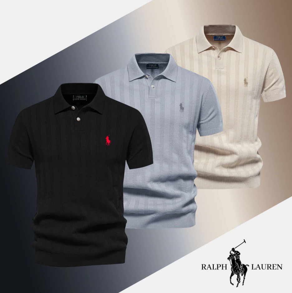 Men's Textured Knit Polo RL
