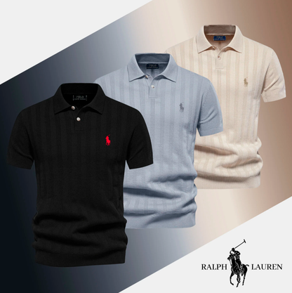 Men's Textured Knit Polo RL