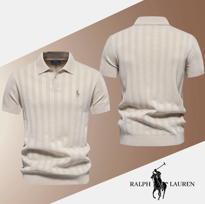 Men's Textured Knit Polo RL
