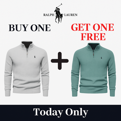 R&L 1+1 Zip-Neck Sweater (CLEARANCE)