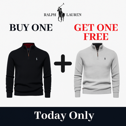 R&L 1+1 Zip-Neck Sweater (CLEARANCE)