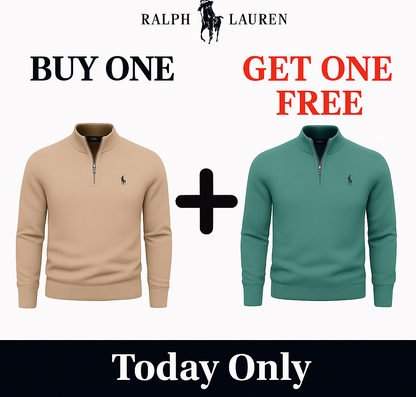 R&L 1+1 Zip-Neck Sweater (CLEARANCE)