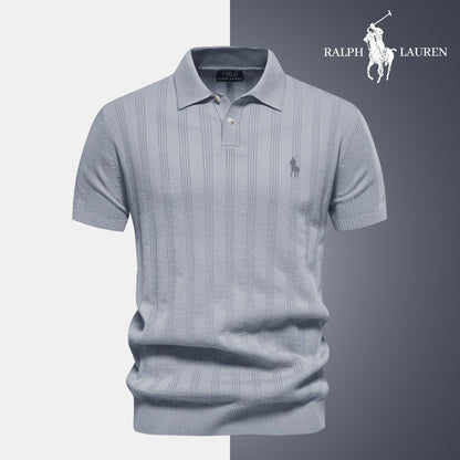 Men's Textured Knit Polo RL