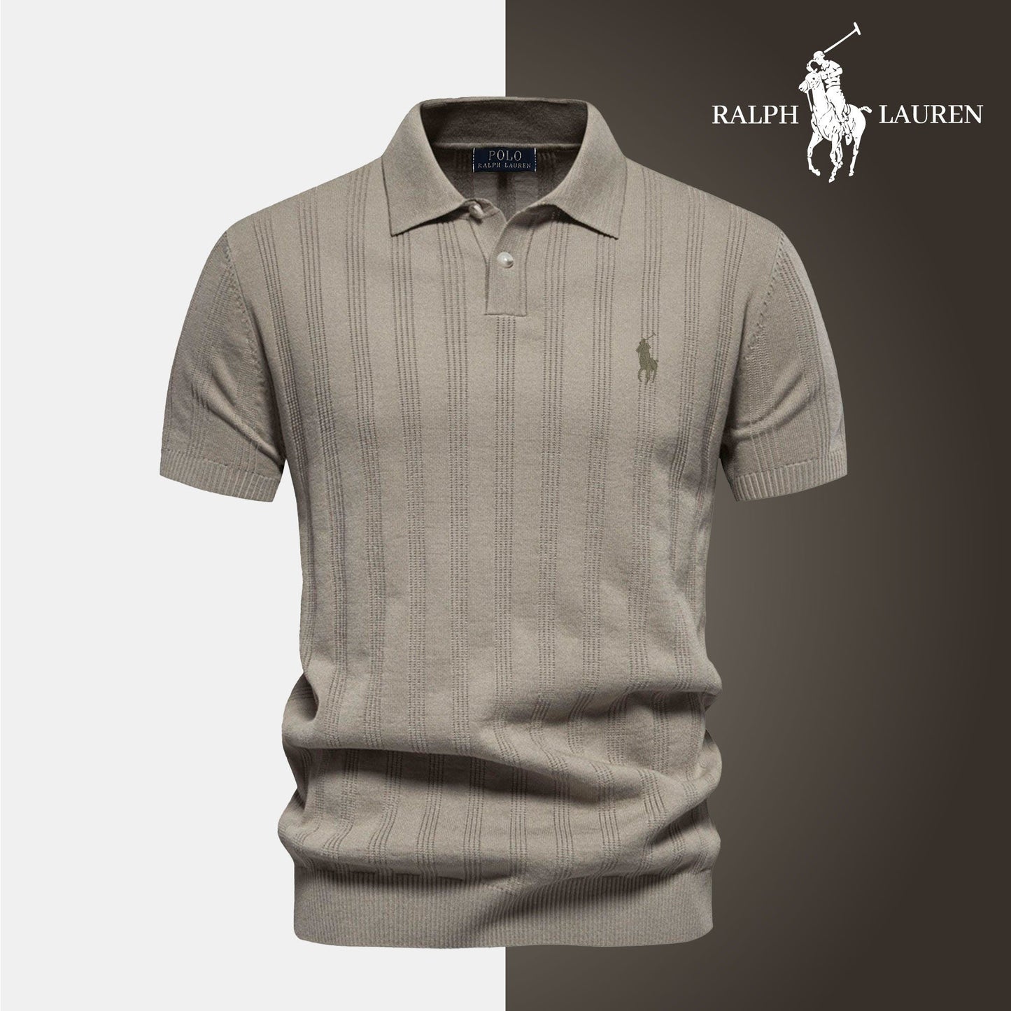 Men's Textured Knit Polo RL
