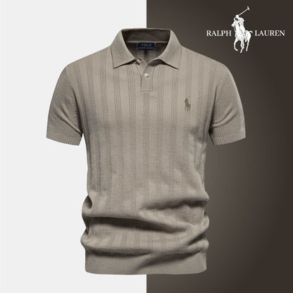 Men's Textured Knit Polo RL